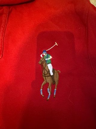 Polo Ralph Lauren Rojo Manga Larga
