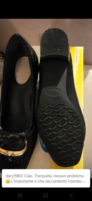 Scarpe donna Scholl pelle nera n.39