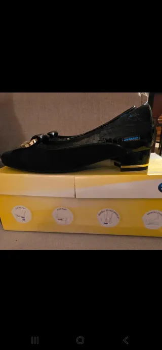 Scarpe donna Scholl pelle nera n.39