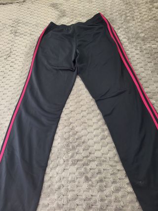 Pantalón Chándal Adidas Negro/Fucsia Talla XS