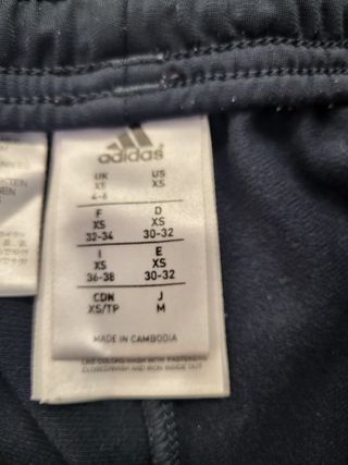 Pantalón Chándal Adidas Negro/Fucsia Talla XS