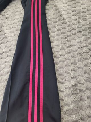Pantalón Chándal Adidas Negro/Fucsia Talla XS