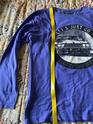 Maglietta maniche lunghe unisex viola