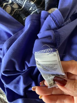 Maglietta maniche lunghe unisex viola