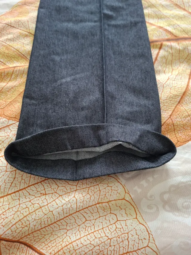 Pantalón vaquero Zara flare azul