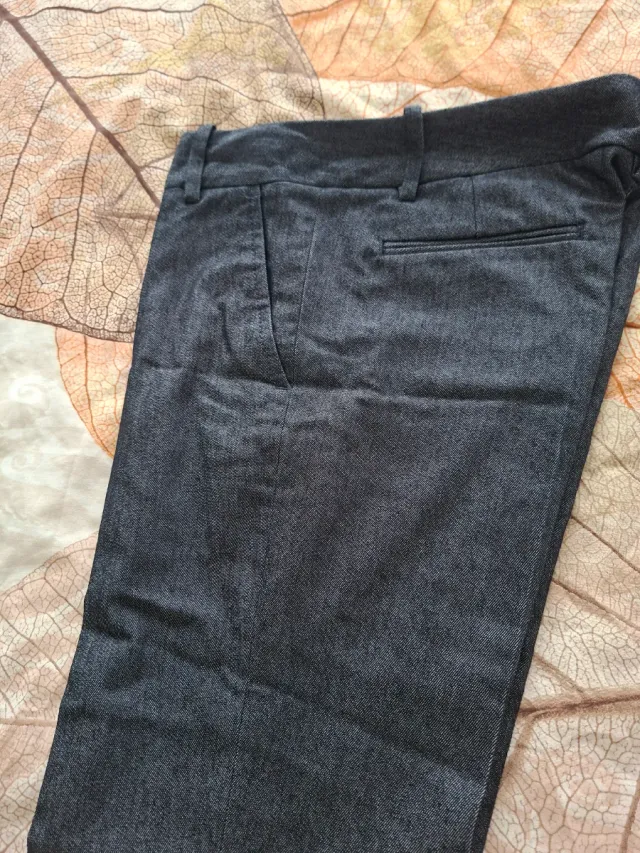 Pantalón vaquero Zara flare azul