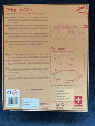 Puzzle Hape Prism Geoformas M