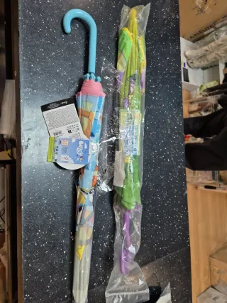 Pack 2 Paraguas Infantiles Bluey y Hada