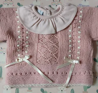 Chaqueta,capota, patucos y body 1-3 meses