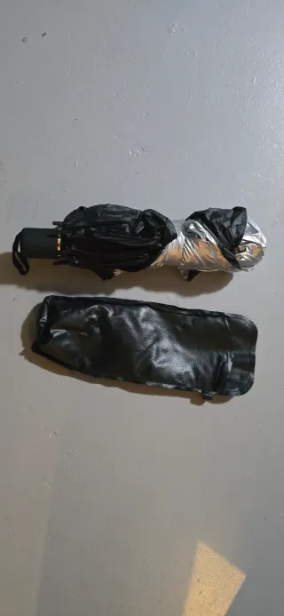 Parasol Coche Paraguas Plata