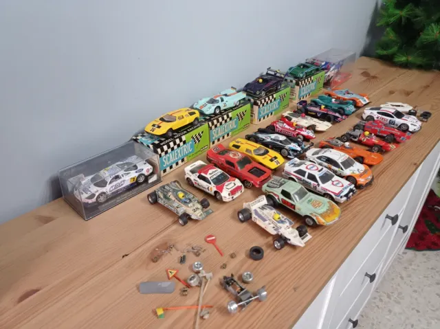 Lote Scalextric Coches y Accesorios