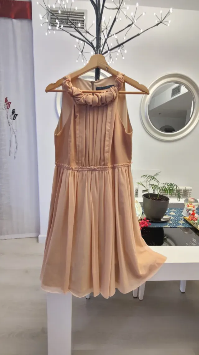 Vestido Zara rosa talla S