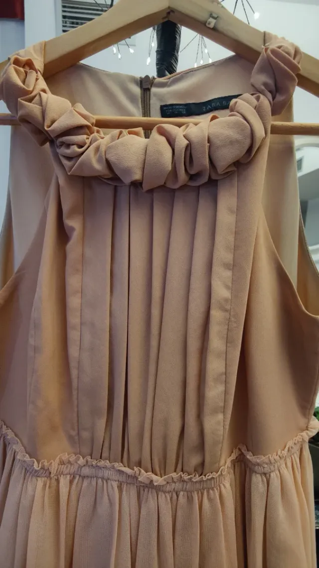 Vestido Zara rosa talla S