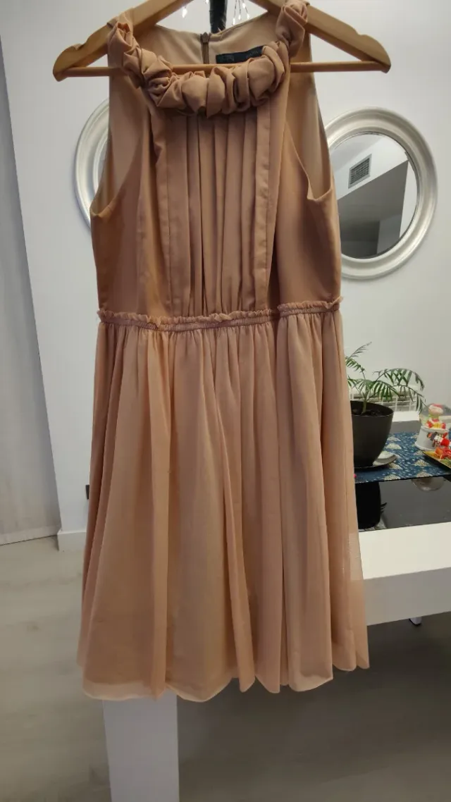 Vestido Zara rosa talla S