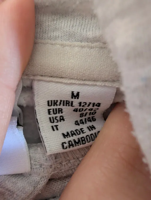 Sudadera Gris Stitch Talla Única Primark