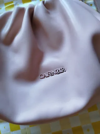 Borsa a tracolla rosa Cafènoir