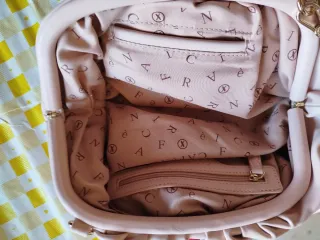 Borsa a tracolla rosa Cafènoir