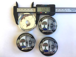 4 Centros de rueda MERCEDES AMG color 60mm