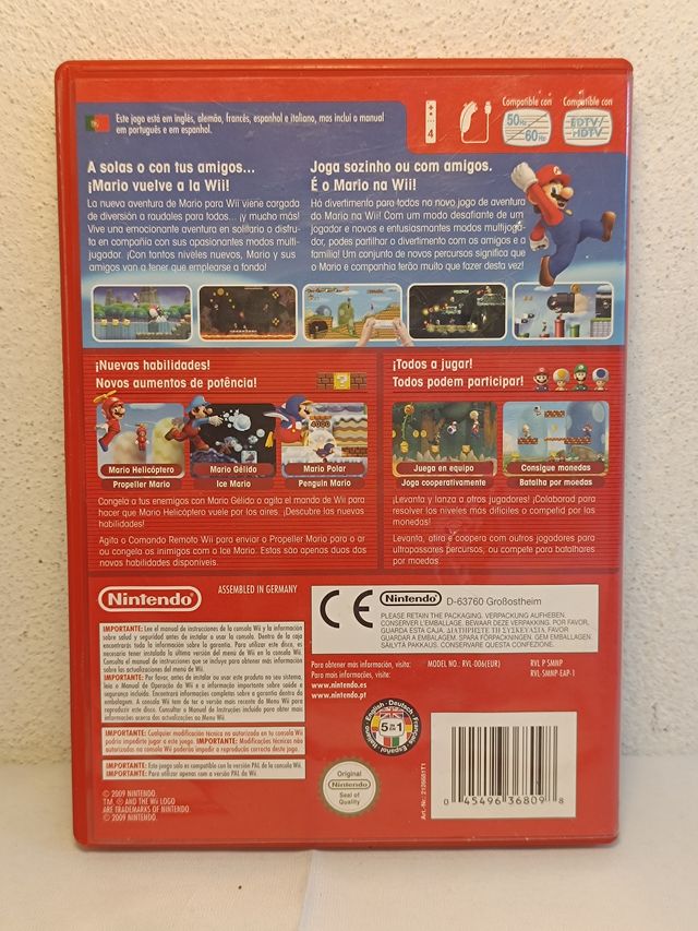 New Super Mario Bros. Wii PAL Espanhol