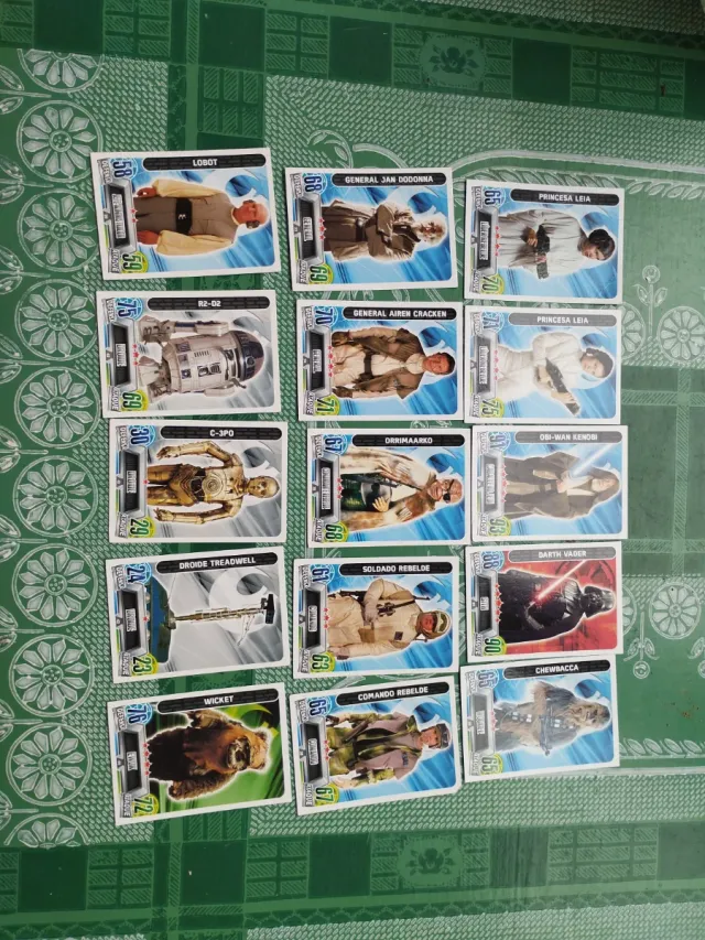 Fichas Star Wars Colección de 91 piezas