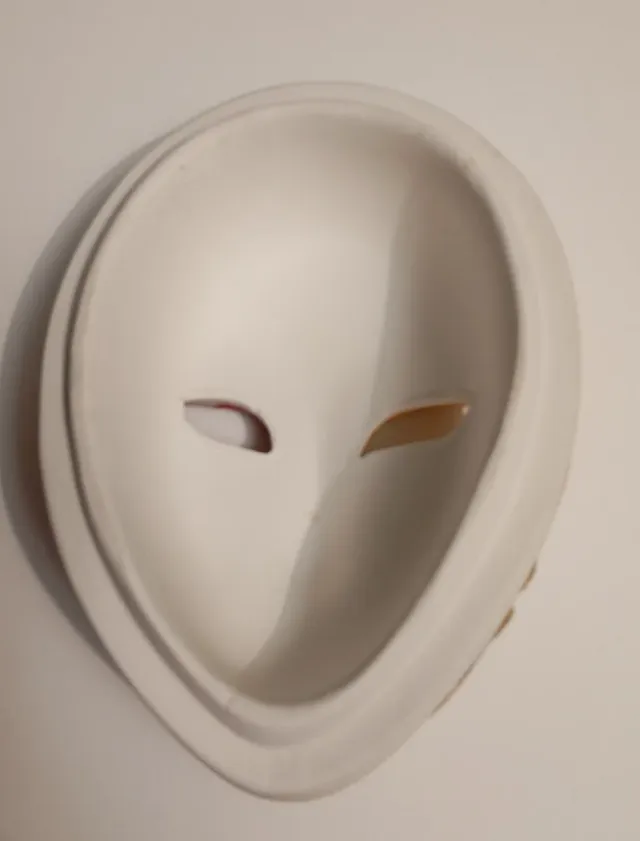 Maschera veneziana portaoggetti decorata