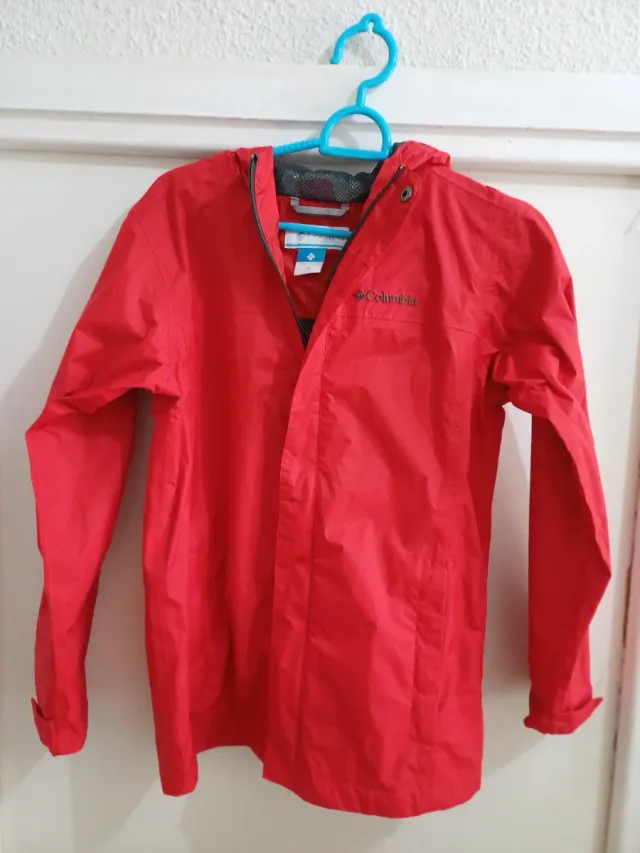 Chubasquero Columbia Niño Rojo