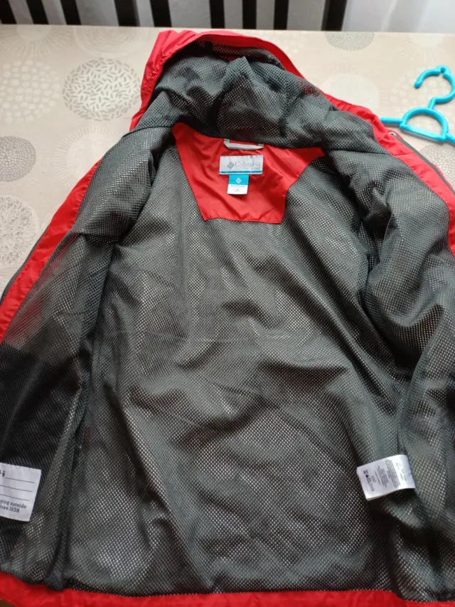 Chubasquero Columbia Niño Rojo