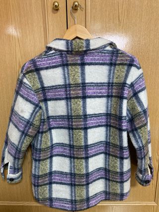 Chaqueta Zara cuadros mujer multicolor Talla 11-12