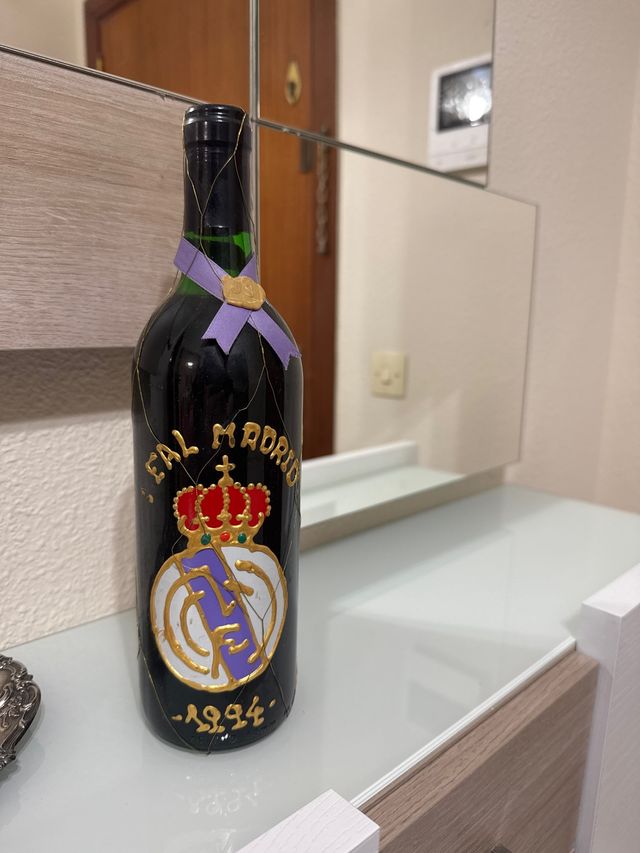 Botella Vino Real Madrid Edición 1994