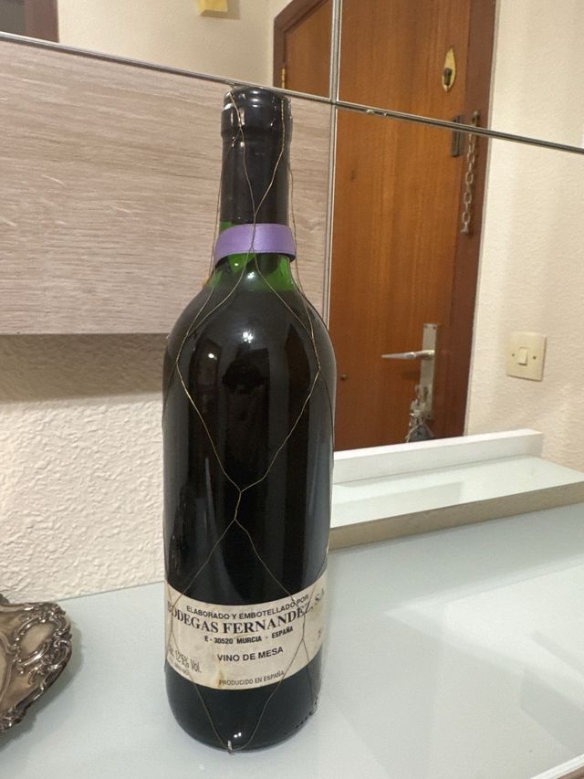 Botella Vino Real Madrid Edición 1994