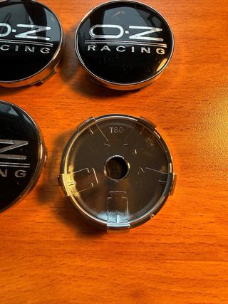 Tapas OZ Racing Negro/Plata 60mm