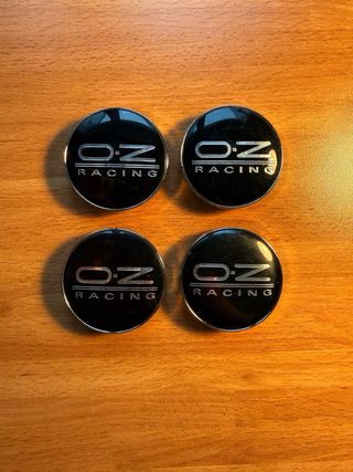Tapas OZ Racing Negro/Plata 60mm