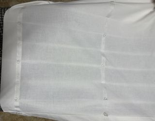 Estores Tipo Paqueto de Algodón Blanco