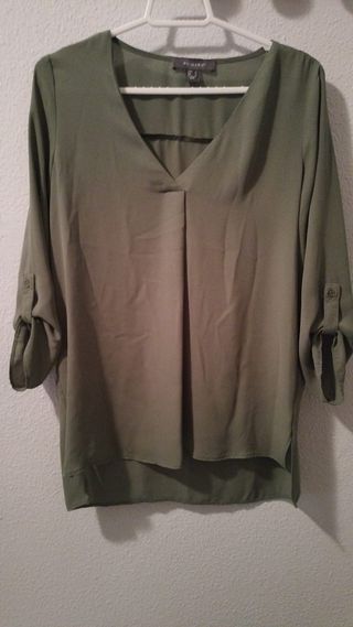 Blusa verde manga 3/4 Primark