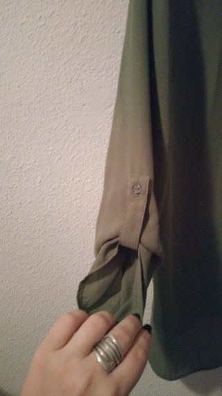 Blusa verde manga 3/4 Primark