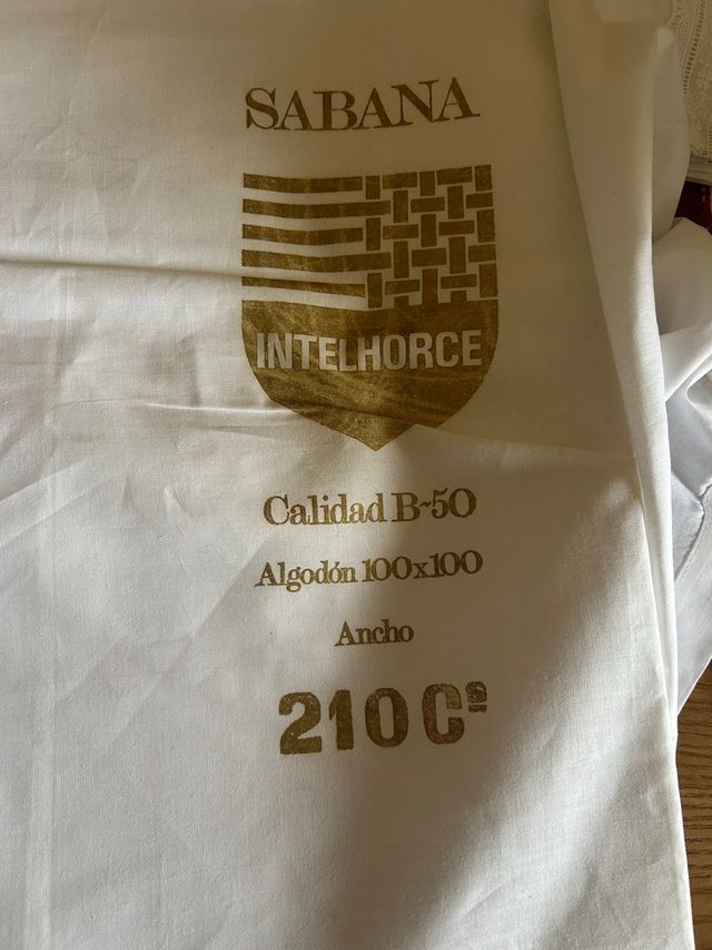 Sábana INTELHORCE Algodón 210cm SIN ESTRENAR