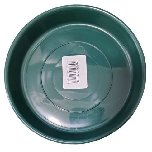 Plato redondo plástico verde 7.5 cm