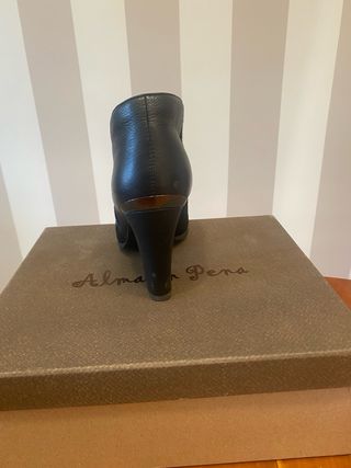 Botines Alma en Pena Piel Negra