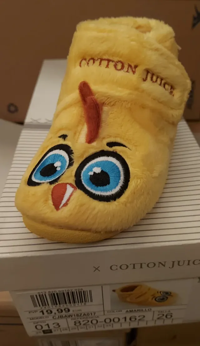 Zapatillas de casa algodón amarillo Desde 26 al 32