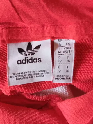 Sudadera Adidas Roja y Blanca