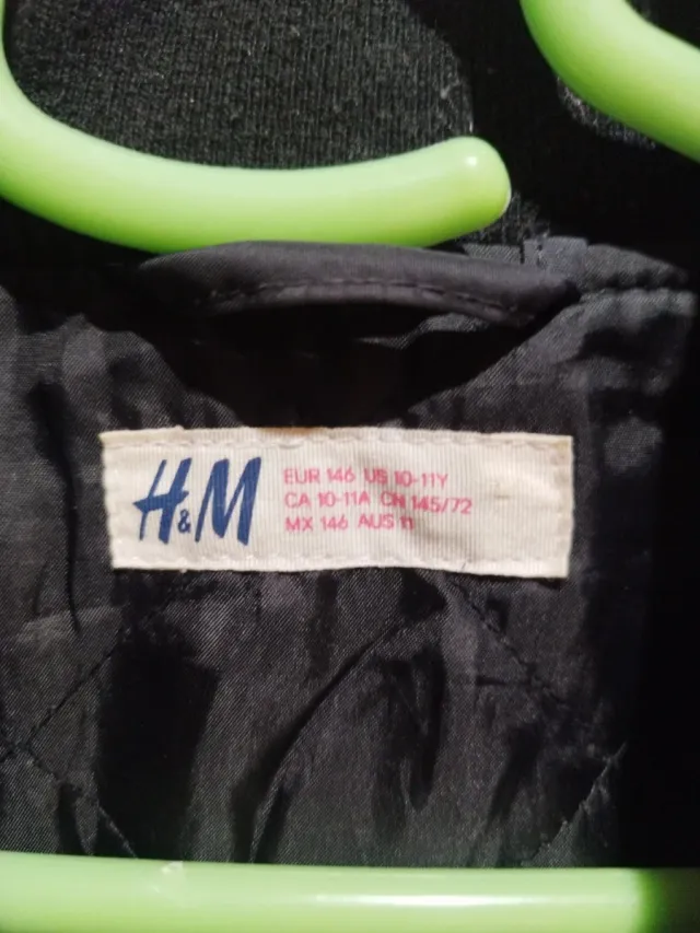 Chaqueta Bomber H&M Negra Niño
