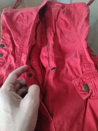 Vestido Mango Rojo Sin Mangas