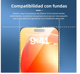 Protettore schermo iPhone 16 Pro 6.3