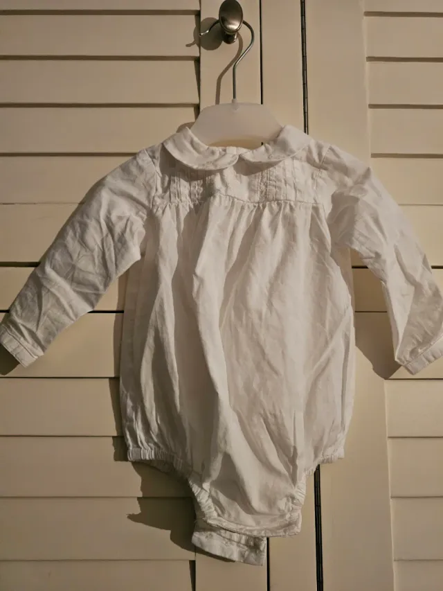 Body Gocco bebé blanco manga larga