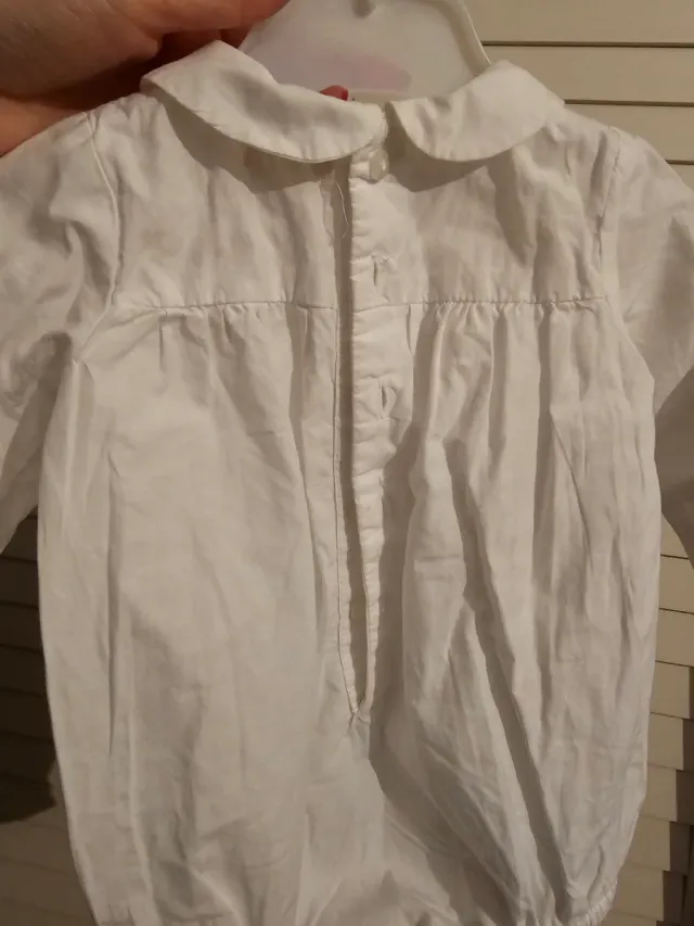 Body Gocco bebé blanco manga larga