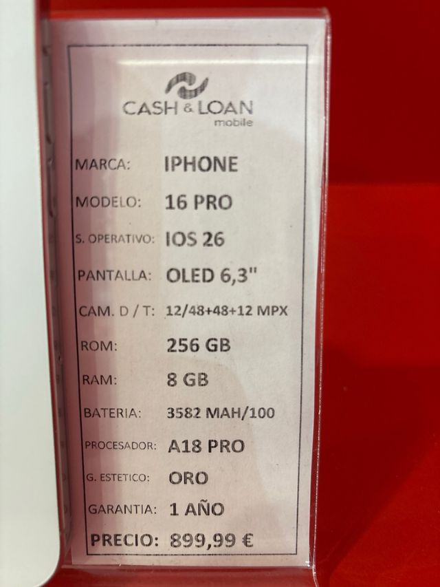 BLACK FRIDAY!!! iPhone 16 Pro 256GB seminuevo