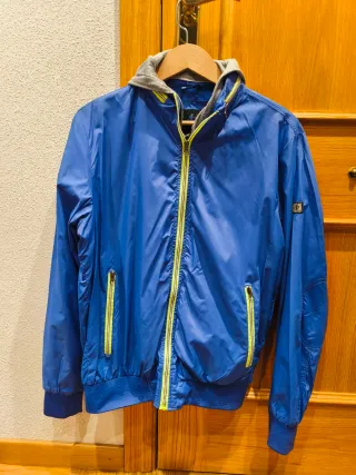 Cazadora DI-BYE azul y gris