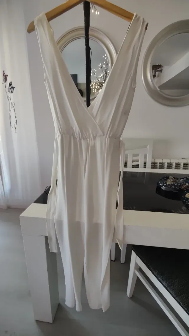 Mono Massimo Dutti blanco talla S