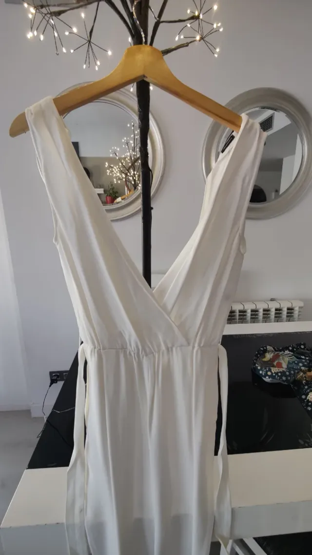 Mono Massimo Dutti blanco talla S