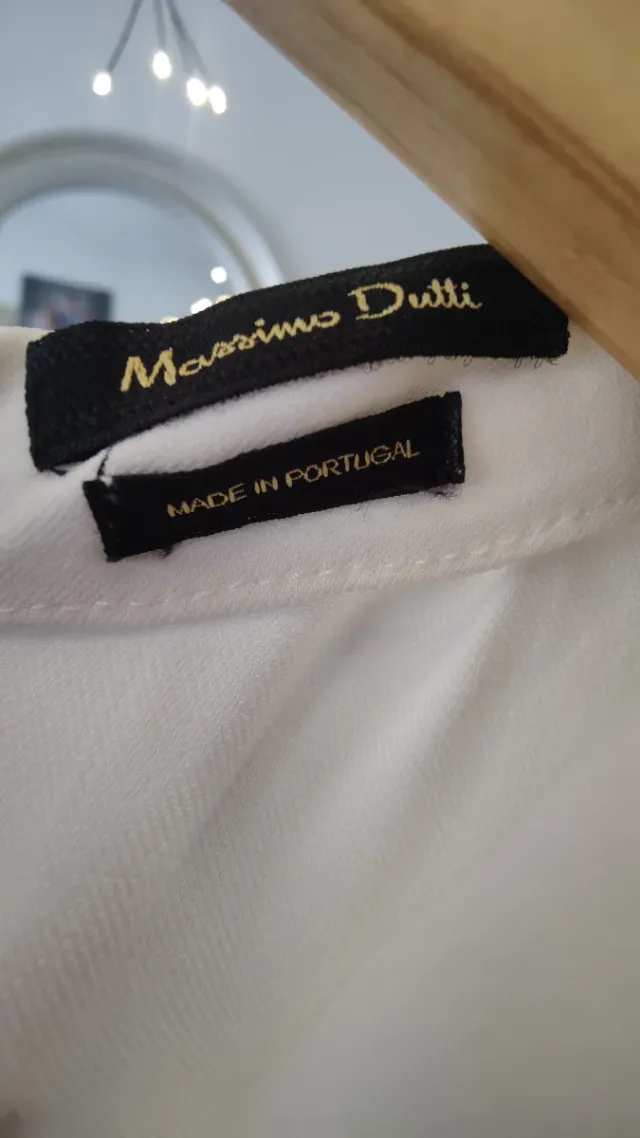 Mono Massimo Dutti blanco talla S